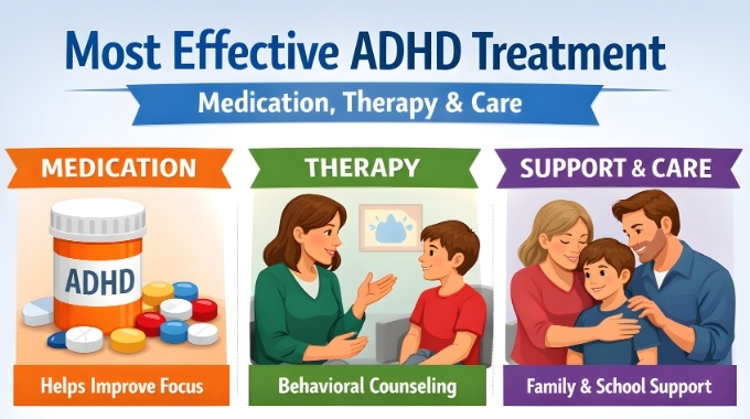 Most Effective ADHD Treatment: Medication, Therapy & Care